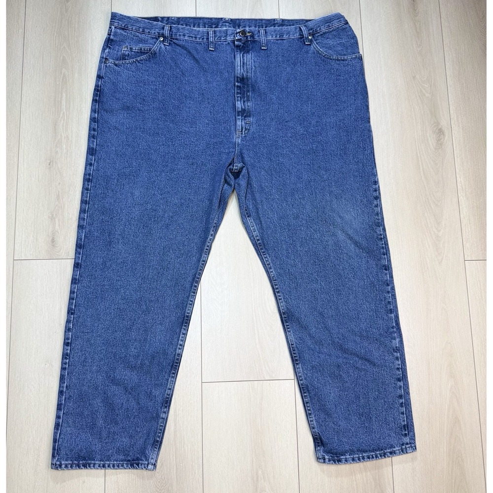 VTG/Y2K Wrangler Premium Jeans Mens 51x31 Blue Relaxed Fit Straight Denim Pants!